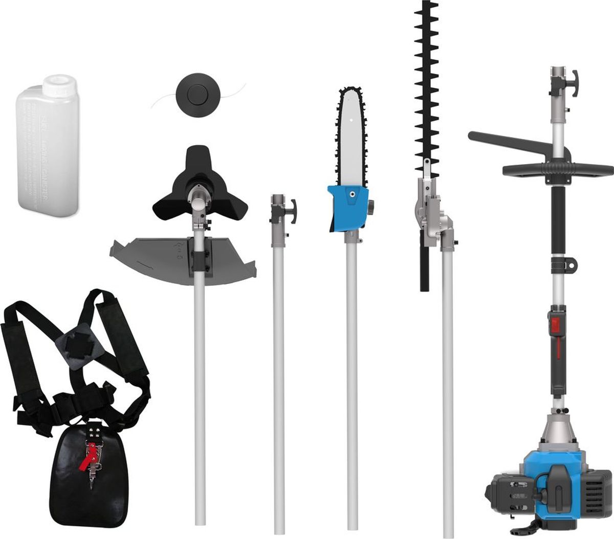 Güde OREGON Kombimaskin PRO+ 4i1 M/Komfortsele - 43cc / 1,6HK